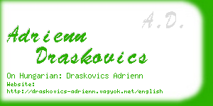 adrienn draskovics business card